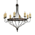 Meyda Tiffany Bottini 8 Light 48" Wide Pillar Candle Style Chandelier