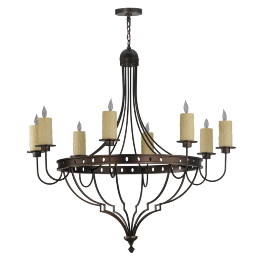 Meyda Tiffany Bottini 8 Light 48" Wide Pillar Candle Style Chandelier