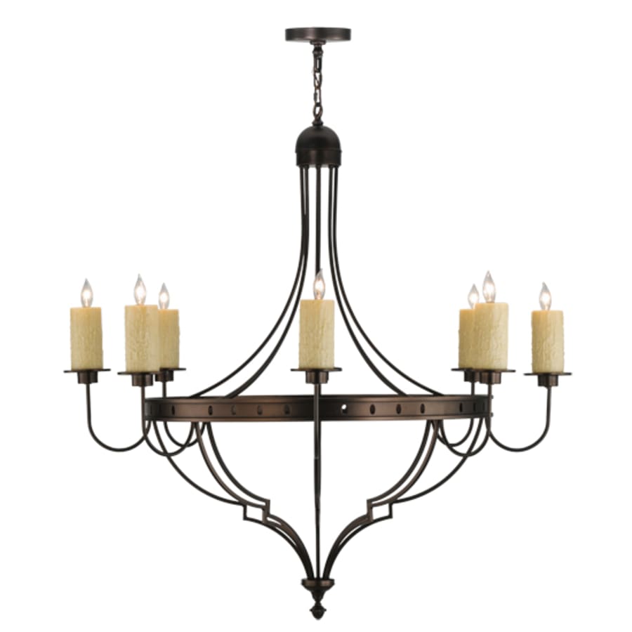 Meyda Tiffany Bottini 8 Light 48" Wide Pillar Candle Style Chandelier