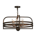 Meyda Tiffany Aldari 6 Light 32" Wide Taper Candle Style Chandelier