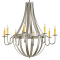 Meyda Tiffany Barrel Stave Metallo 8 Light 48" Wide Taper Candle Empire Chandelier