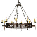Meyda Tiffany Toscano 10 Light 60" Wide Taper Candle Ring Chandelier