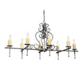 Meyda Tiffany Long Monica 8 Light 48" Wide Taper Candle Linear Chandelier
