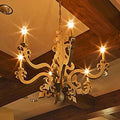 Meyda Tiffany Tristan 6 Light 45" Wide Taper Candle Style Chandelier