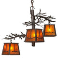 Meyda Tiffany Pine Branch Valley View 3 Light 28" Wide Chandelier