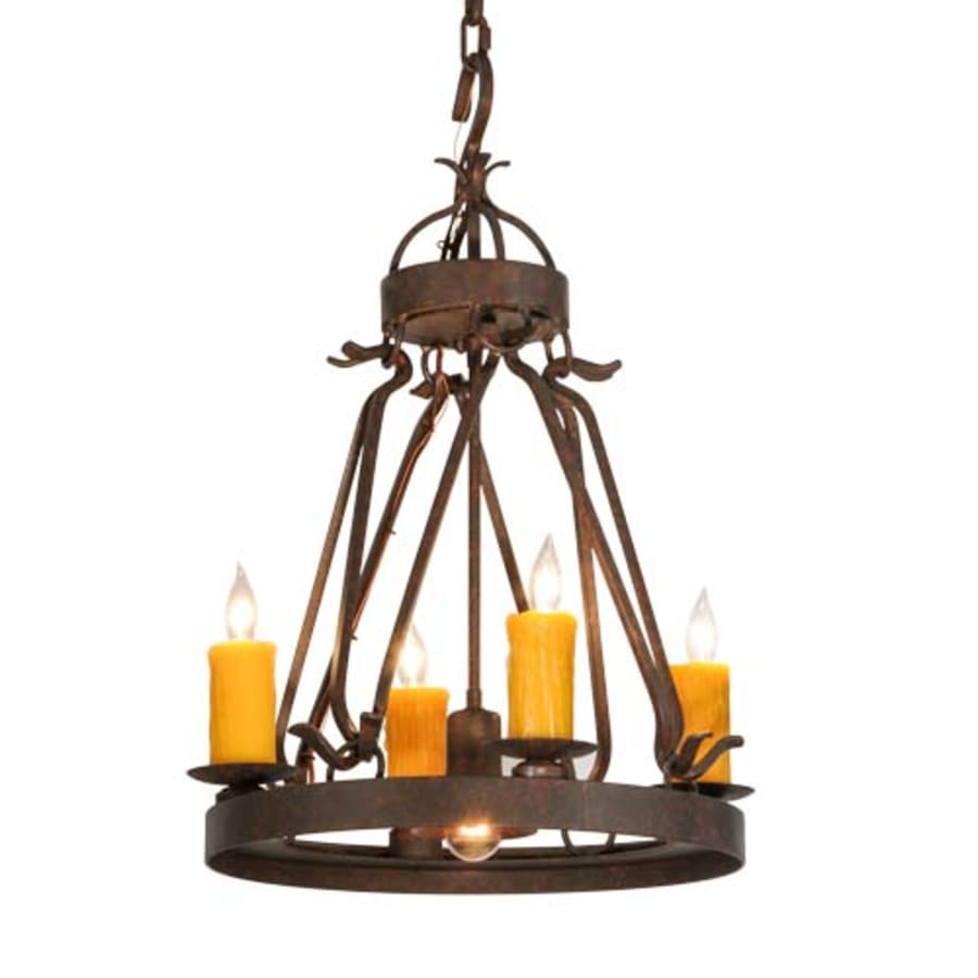 Meyda Tiffany Lakeshore 4 Light 18" Wide Taper Candle Multi Light Pendant