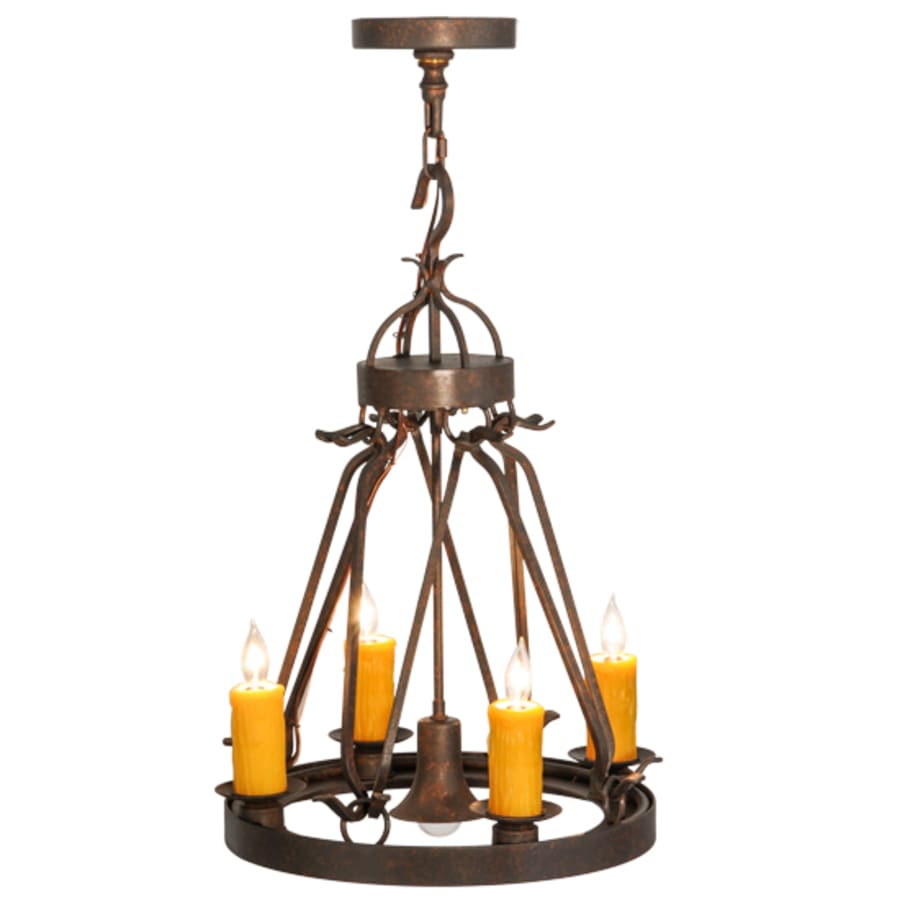 Meyda Tiffany Lakeshore 4 Light 18" Wide Taper Candle Multi Light Pendant