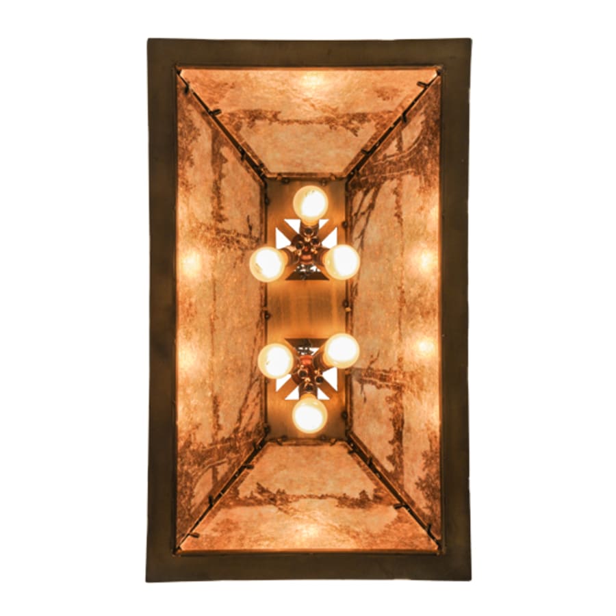 Meyda Tiffany Deer through the Trees 5 Light 34" Wide Linear Pendant