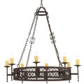 Meyda Tiffany Toscano 8 Light 50" Wide Taper Candle Style Chandelier