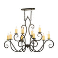 Meyda Tiffany Clifton 10 Light 28" Wide Taper Candle Style Chandelier