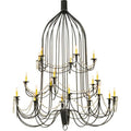Meyda Tiffany Bell 20 Light 72" Wide Beaded Candle Style Chandelier