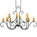 Meyda Tiffany Clifton 10 Light 28" Wide Taper Candle Style Chandelier