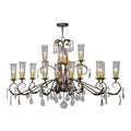 Meyda Tiffany Long Windsor 14 Light 38" Wide Chandelier