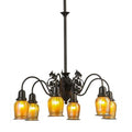 Meyda Tiffany Favrile 6 Light 28" Wide Chandelier