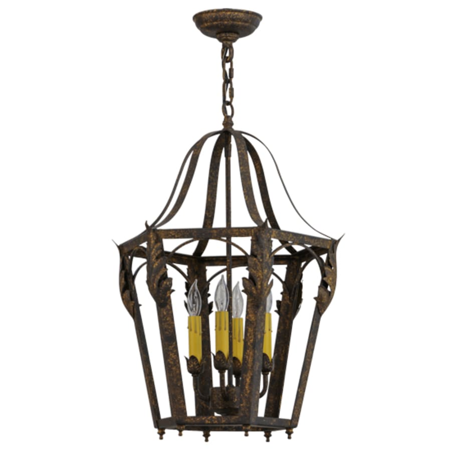 Meyda Tiffany Acacia 4 Light 17" Wide Taper Candle Pendant