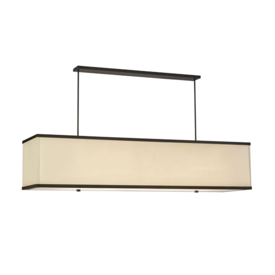 Meyda Tiffany Quadrato 5 Light 75" Wide Linear Pendant