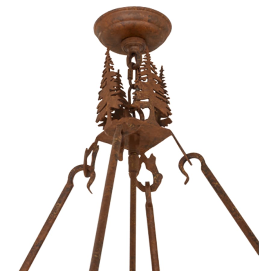 Meyda Tiffany Moose at Dusk 6 Light 54" Wide Pendant