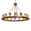 Meyda Tiffany Loxley 16 Light 48" Wide Ring Chandelier