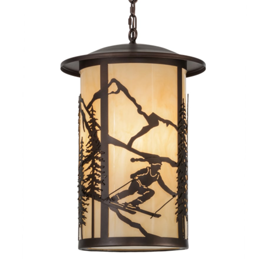 Meyda Tiffany Fulton Skier 3 Light 16" Wide Pendant