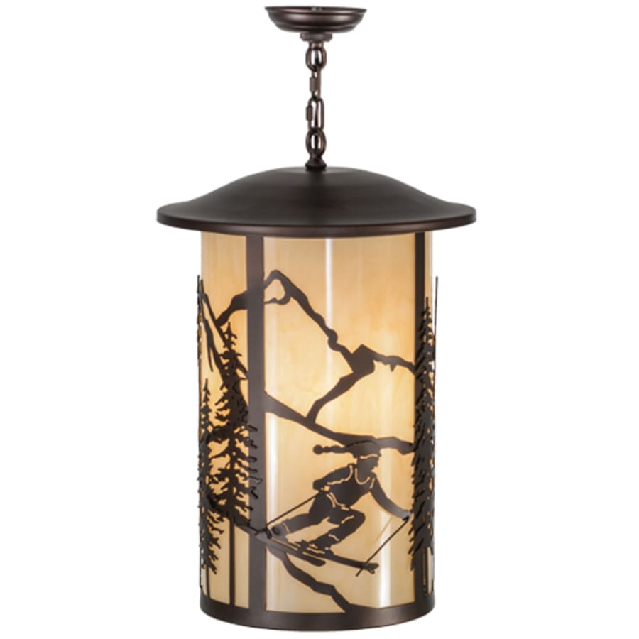 Meyda Tiffany Fulton Skier 3 Light 16" Wide Pendant