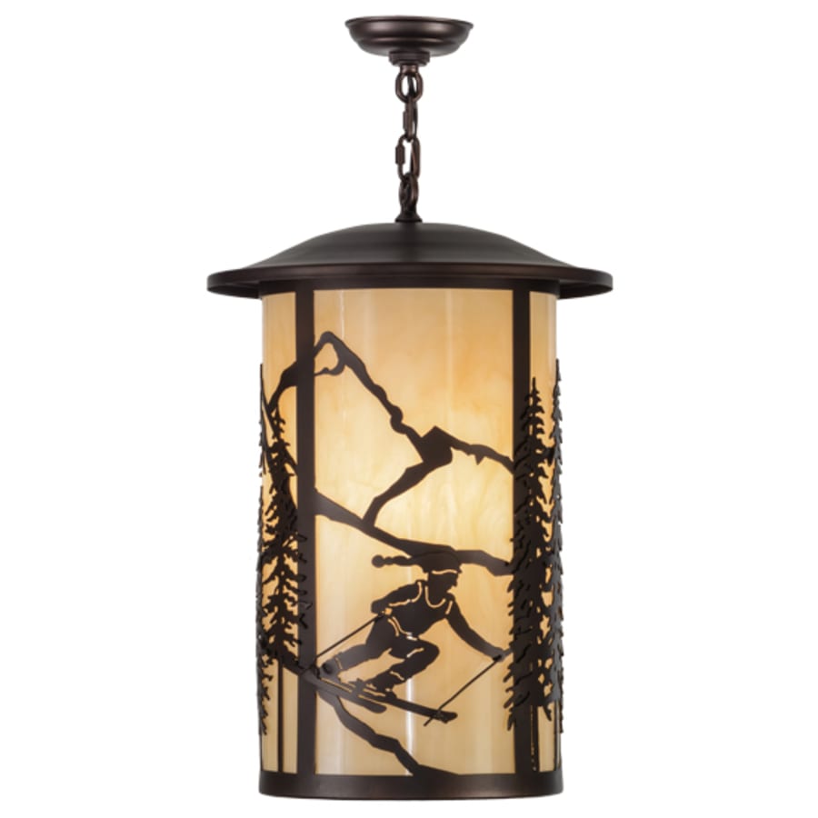 Meyda Tiffany Fulton Skier 3 Light 16" Wide Pendant