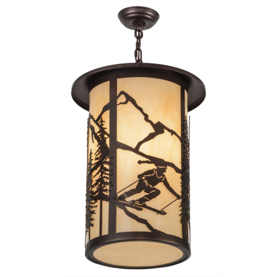 Meyda Tiffany Fulton Skier 3 Light 16" Wide Pendant