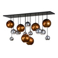 Meyda Tiffany Metalica 15 Light 25" Wide Abstract Multi Light Pendant