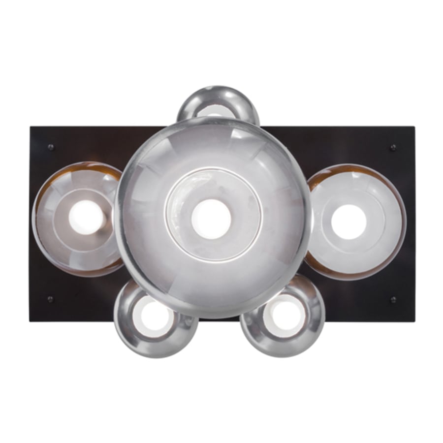 Meyda Tiffany Metalica 6 Light 18" Wide Abstract Multi Light Pendant