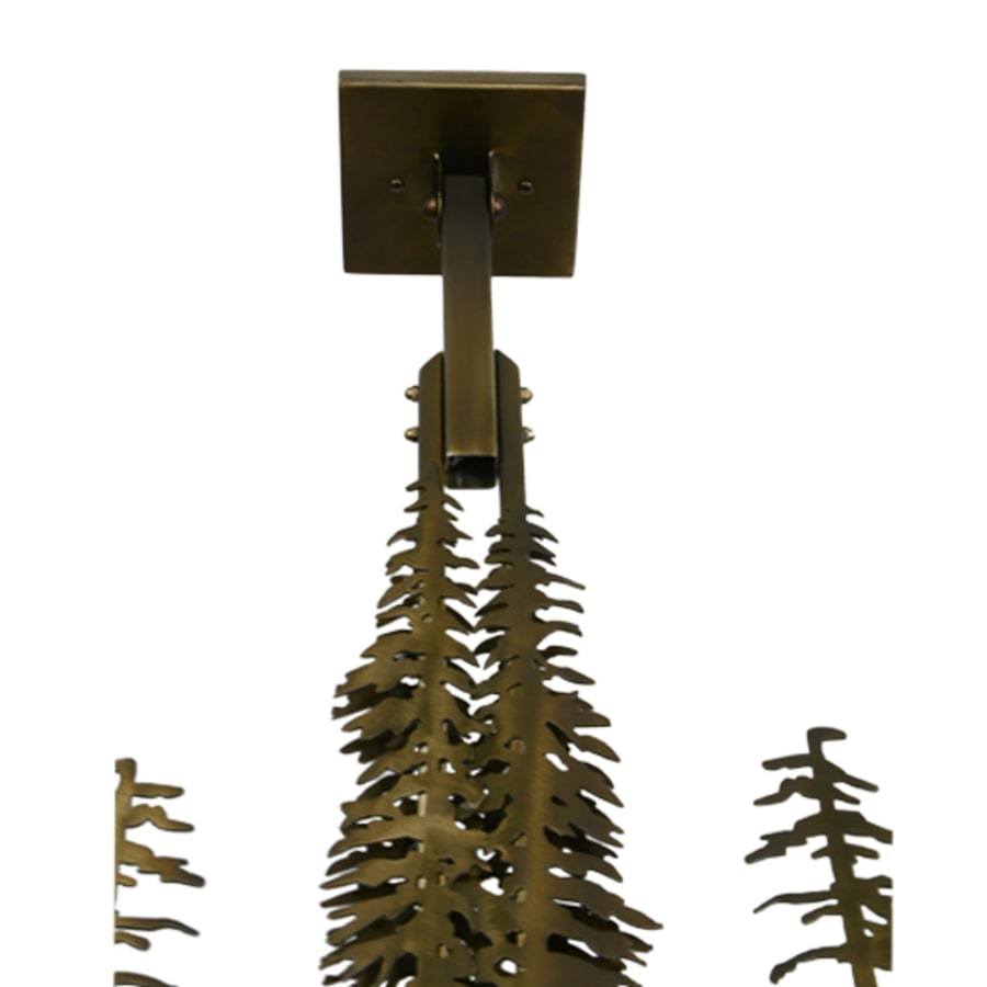 Meyda Tiffany Tall Pines 3 Light 45" Wide Linear Pendant