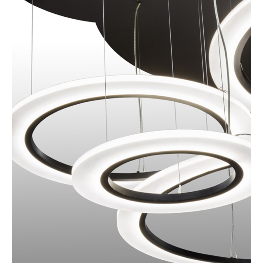 Meyda Tiffany Anillo 84" Wide Abstract Multi Light Pendant
