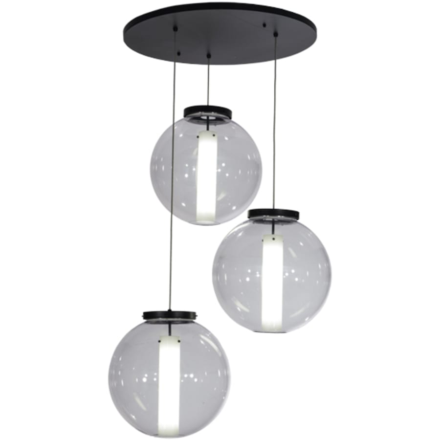 Meyda Tiffany Cilindro 3 Light 34" Wide Multi Light Pendant