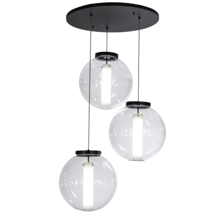 Meyda Tiffany Cilindro 3 Light 34" Wide Multi Light Pendant