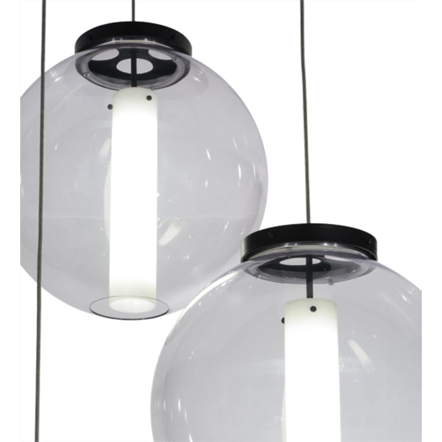 Meyda Tiffany Cilindro 3 Light 34" Wide Multi Light Pendant