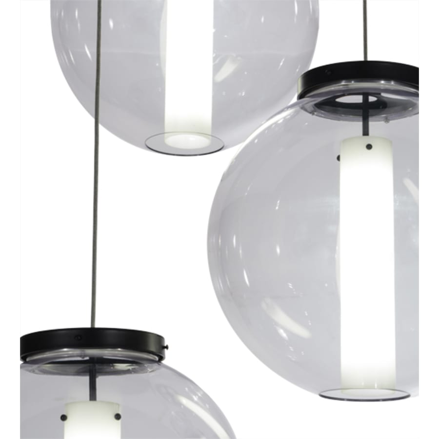 Meyda Tiffany Cilindro 3 Light 34" Wide Multi Light Pendant