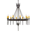 Meyda Tiffany Amaury 10 Light 36" Wide Taper Candle Style Chandelier