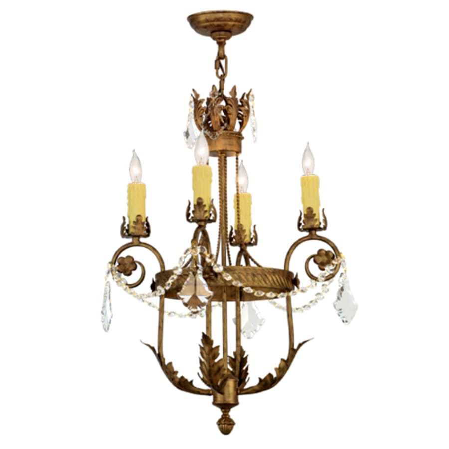 Meyda Tiffany Antonia 4 Light 18" Wide Taper Candle Multi Light Pendant