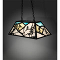 Meyda Tiffany Alpine 6 Light 33" Wide Linear Pendant