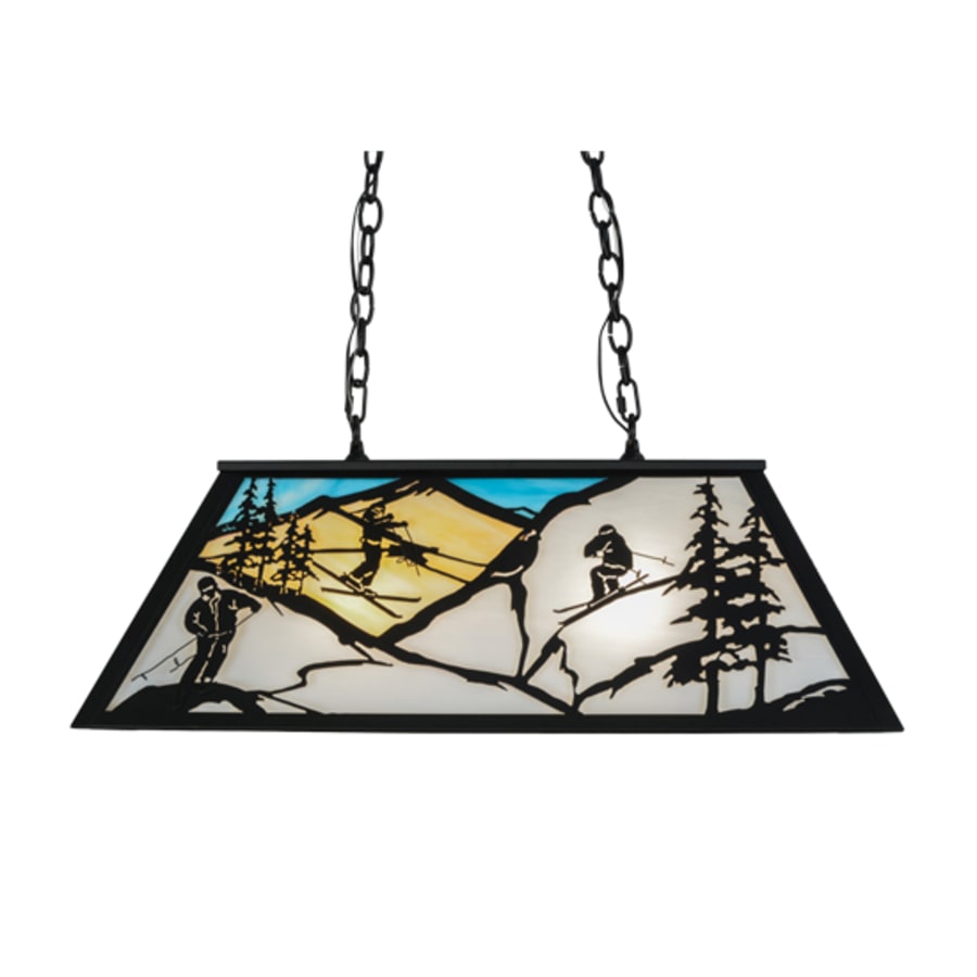 Meyda Tiffany Alpine 6 Light 33" Wide Linear Pendant