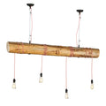 Meyda Tiffany Hounds Tooth 4 Light 66" Wide Abstract Linear Pendant
