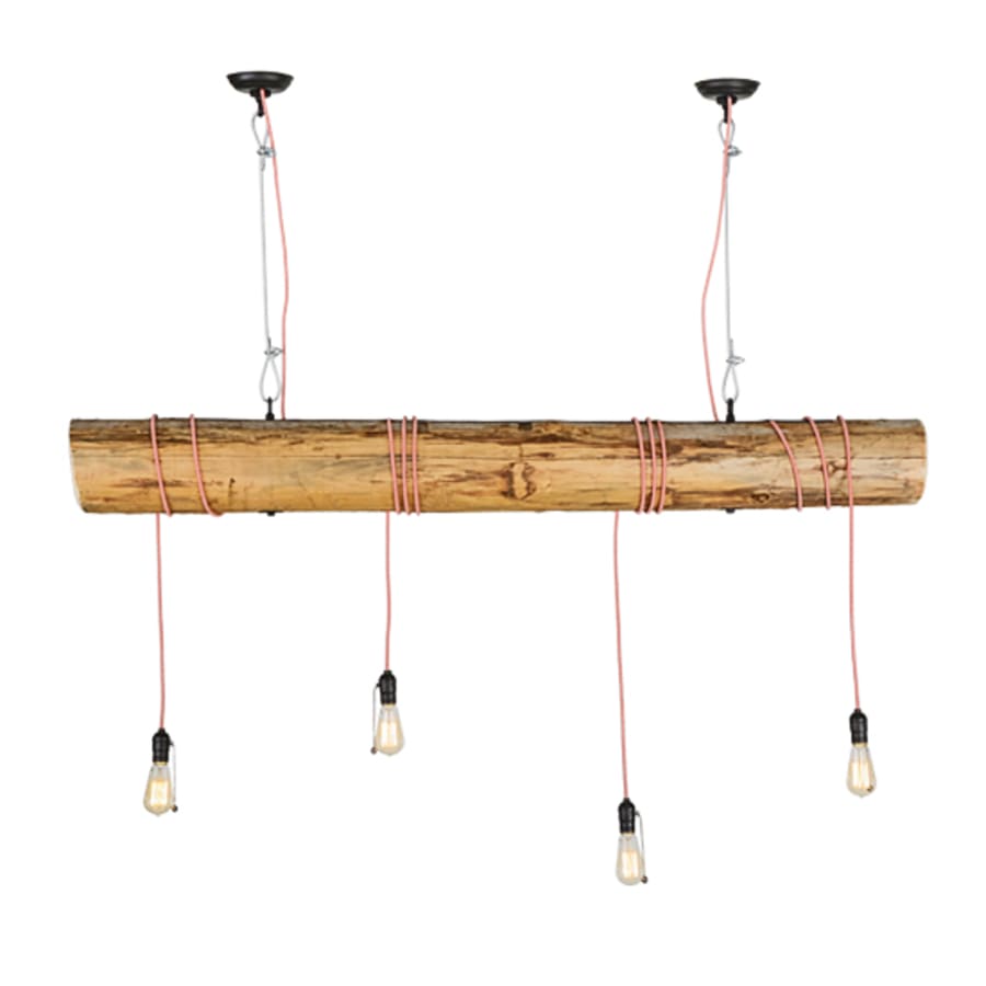 Meyda Tiffany Hounds Tooth 4 Light 66" Wide Abstract Linear Pendant