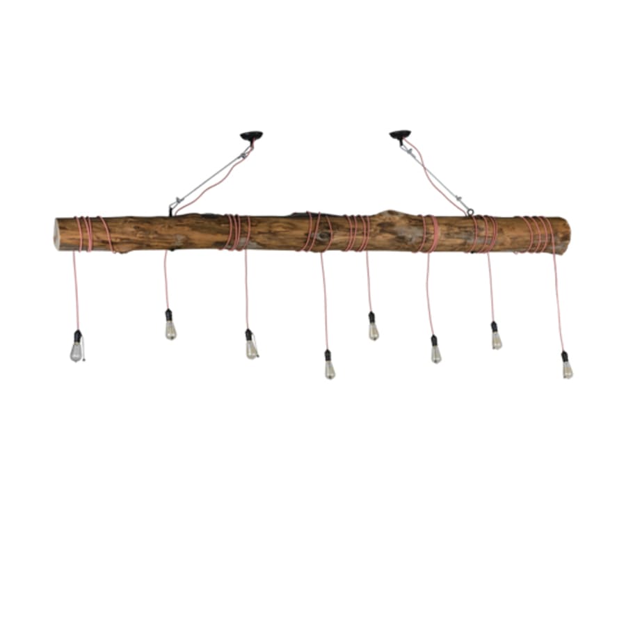 Meyda Tiffany Hounds Tooth 8 Light 120" Wide Abstract Linear Pendant