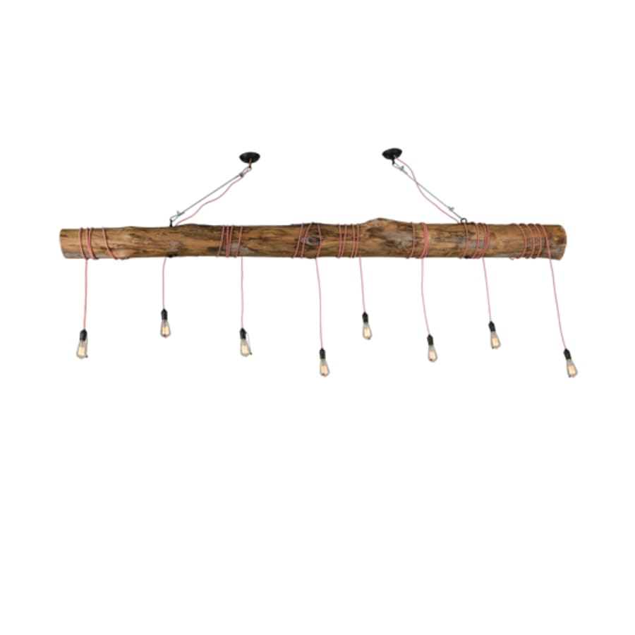 Meyda Tiffany Hounds Tooth 8 Light 120" Wide Abstract Linear Pendant