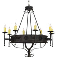Meyda Tiffany Lorenzo 8 Light 42" Wide Taper Candle Style Chandelier