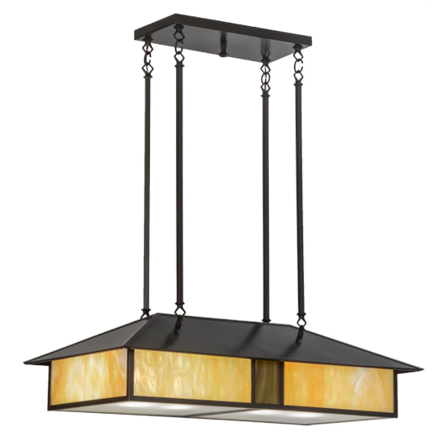 Meyda Tiffany Mission 4 Light 36" Wide Linear Pendant
