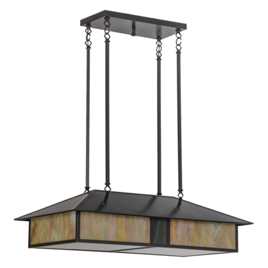 Meyda Tiffany Mission 4 Light 36" Wide Linear Pendant