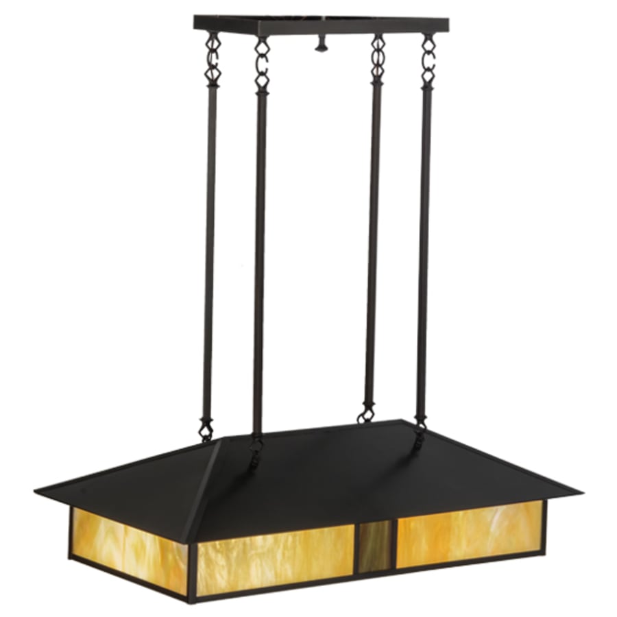 Meyda Tiffany Mission 4 Light 36" Wide Linear Pendant