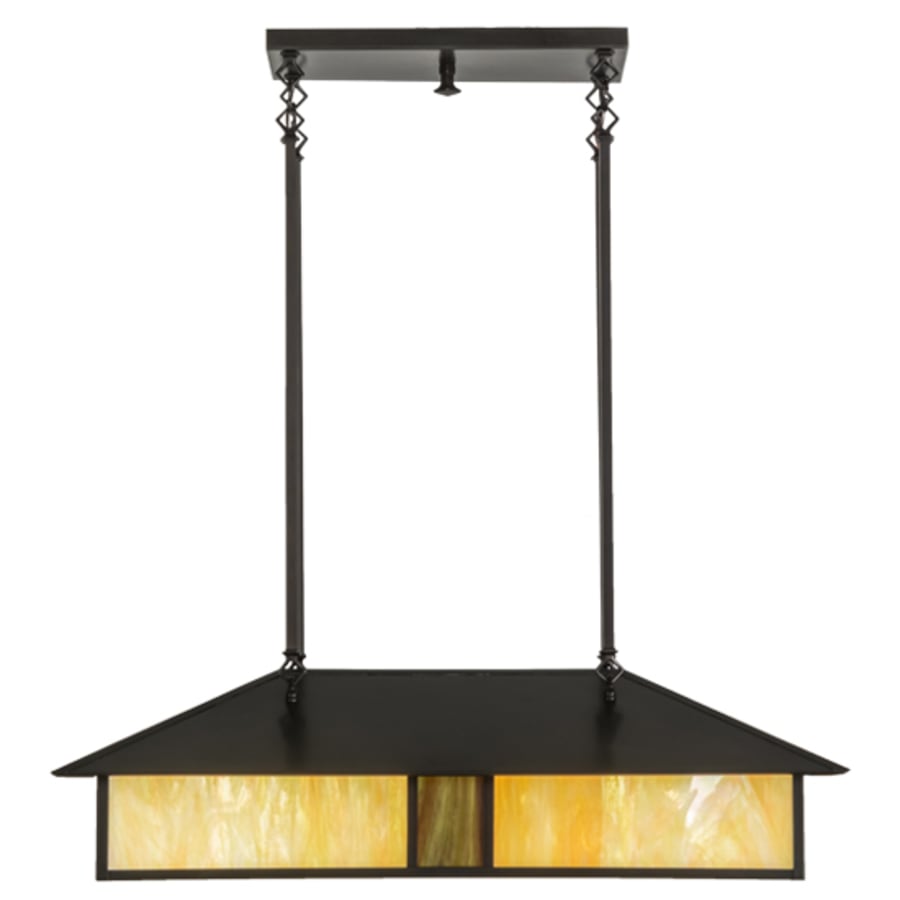 Meyda Tiffany Mission 4 Light 36" Wide Linear Pendant