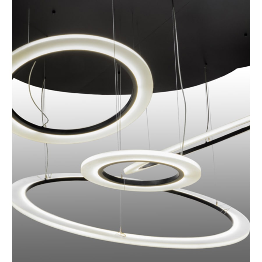 Meyda Tiffany Anillo Tilt 84" Wide Abstract Multi Light Pendant