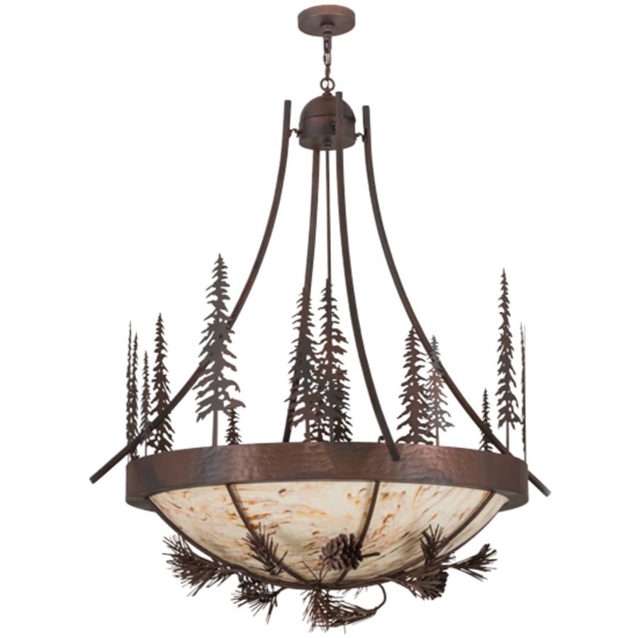 Meyda Tiffany Tall Pines 8 Light 50" Wide Pendant