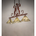 Meyda Tiffany Jadestone 3 Light 46" Wide Linear Pendant